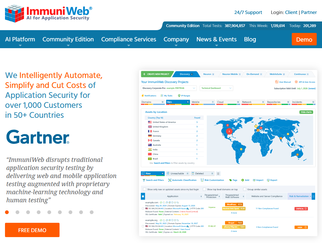 Home page